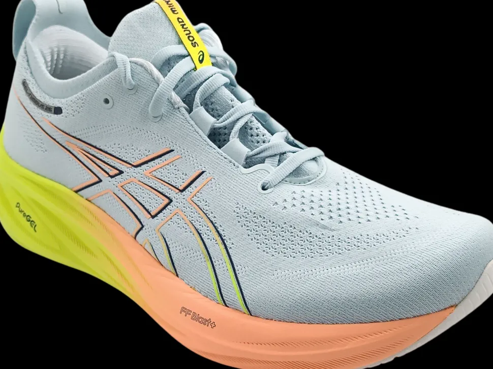 Asics Nimbus 26 Paris cool grey/safety yellow
