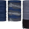 Avento colsjaal set van 3 stuks zwart/blauw
