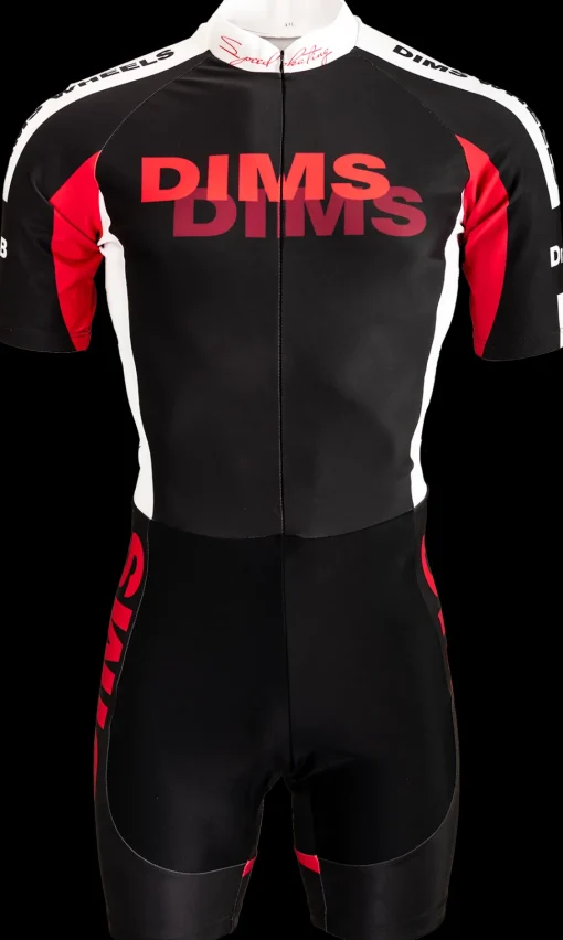 DMB speed skating zwart/wit/rood