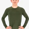 Fusion mens C3 long sleeve green