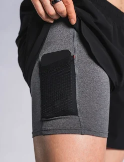 Fusion mens C3 run shorts black