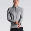 Fusion mens C3 zip neck grey