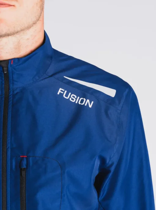 Fusion mens S1 run jacket night blue
