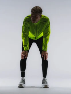 Fusion mens S1 run jacket yellow