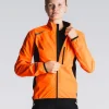 Fusion womens S1 run jacket orange