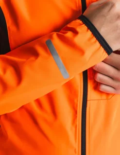 Fusion womens S1 run jacket orange