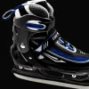 Lake Placid Hockeyschaats Verstelbaar Zwart/Blauw