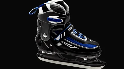 Lake Placid Hockeyschaats Verstelbaar Zwart/Blauw