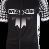 Maple Wielershirt Zwart/wit