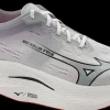 Mizuno Wave Rebellion Pro 2 white/harbor mist/cayenne [women]