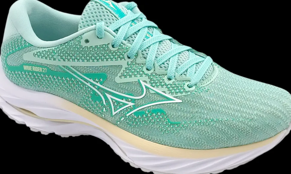 Mizuno Wave Rider 27 EggshellBlue/White/AniseFlow