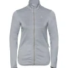 Odlo Midlayer Full Zip Steam Grey Melange voor Dames