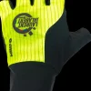 Onda Laurent Jalabert lycra fietshandschoenen geel