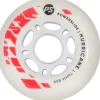 Powerslide Hurricane 76mm wit/rood