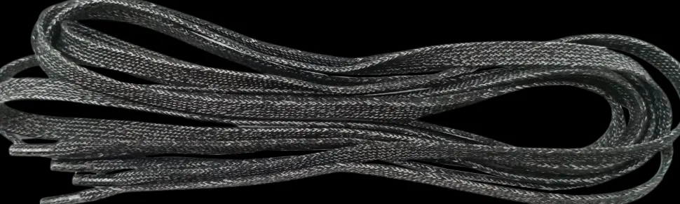 Raps veters 180cm zwart/grijs