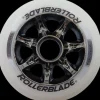 Rollerblade 100mm wit/metaal